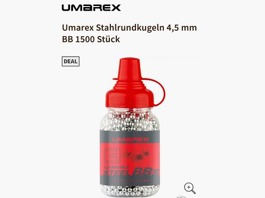 Umarex steel round balls 4.5 mm BB 1500 pieces new!