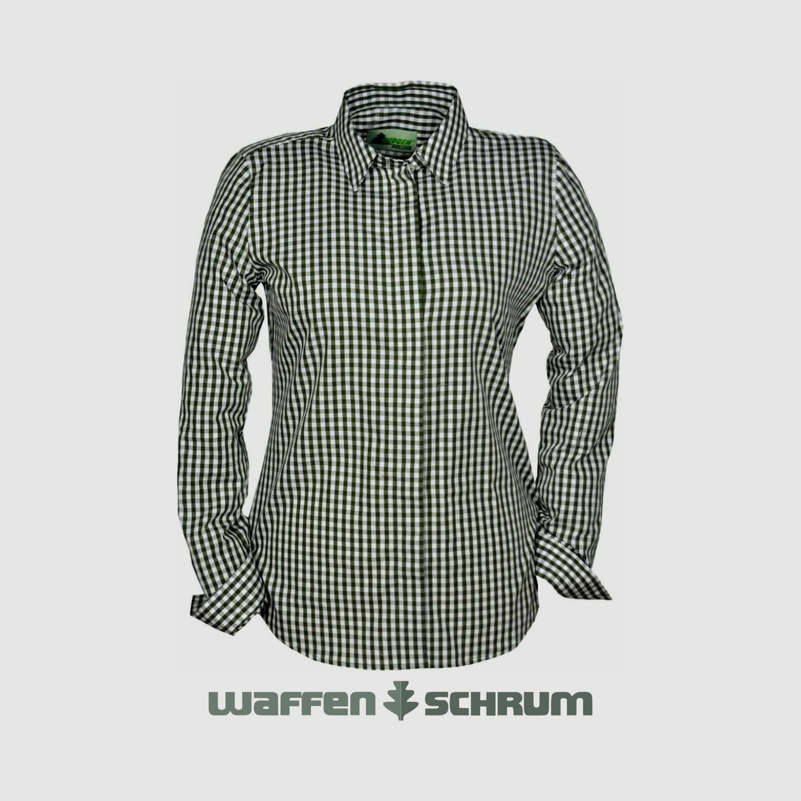 Skogen Bluse Outdoor Karo Oliv