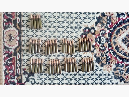 AK74 Dekopatronen inert en afgeslagen / 5,45x39 staalhulzen met koper-lood FMJ projectiel // 43x deko patroon