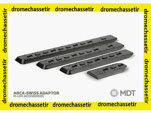 Rail MDT ARCA M-lok, lunghezza 17,7 cm, nera, rif. 103568