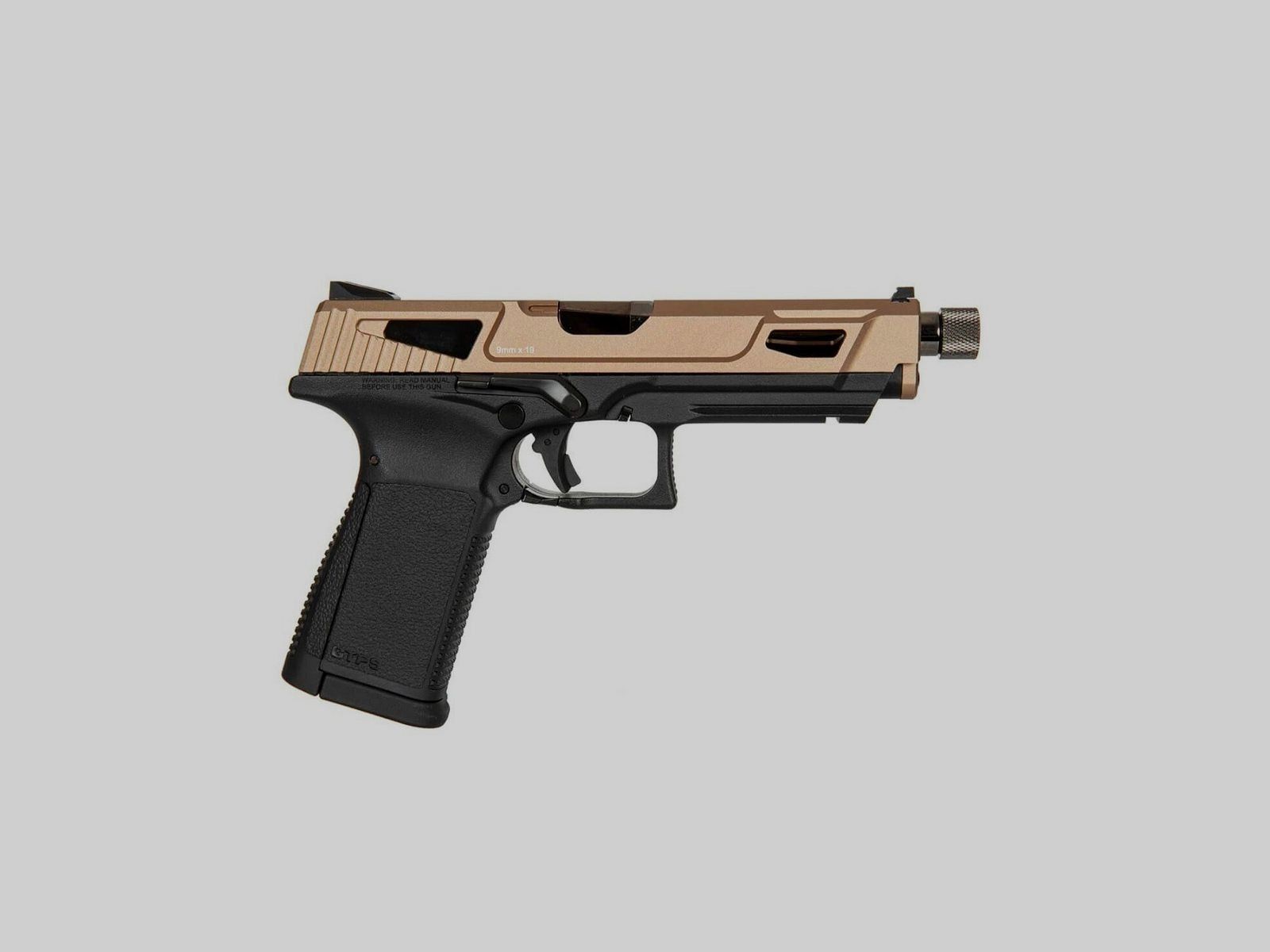 G&G GTP 9 MS DST CO2 Softair Pistola, Desert con gas verde e 2 caricatori