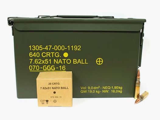 GGG .308 Win / 7,62×51 NATO Ball Box – 640 Schuss