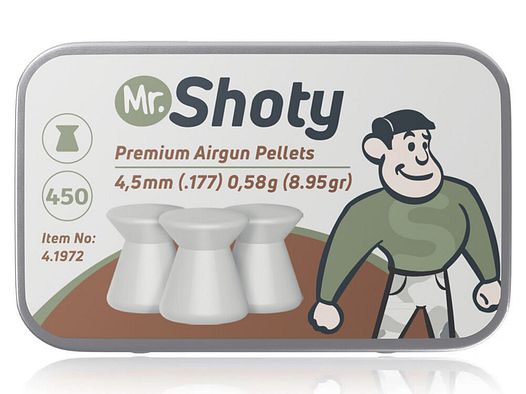 Umarex Mr. Shoty Flachkopf Diabolos glatt 4,5 mm 0,58 g 450 Stk
