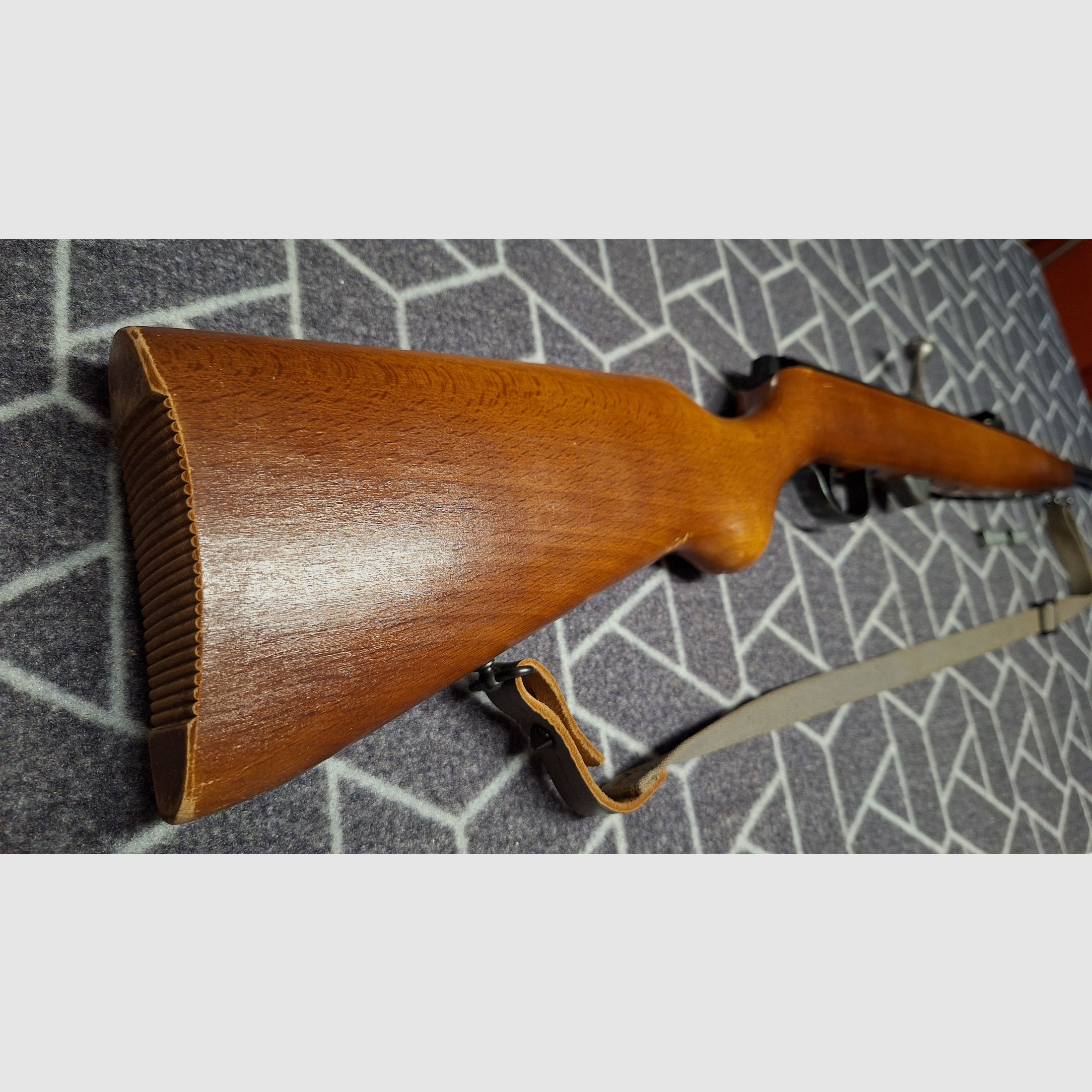 ¡Haenel Suhl 310 DDR-GST carabina de aire comprimido con 2 cargadores!