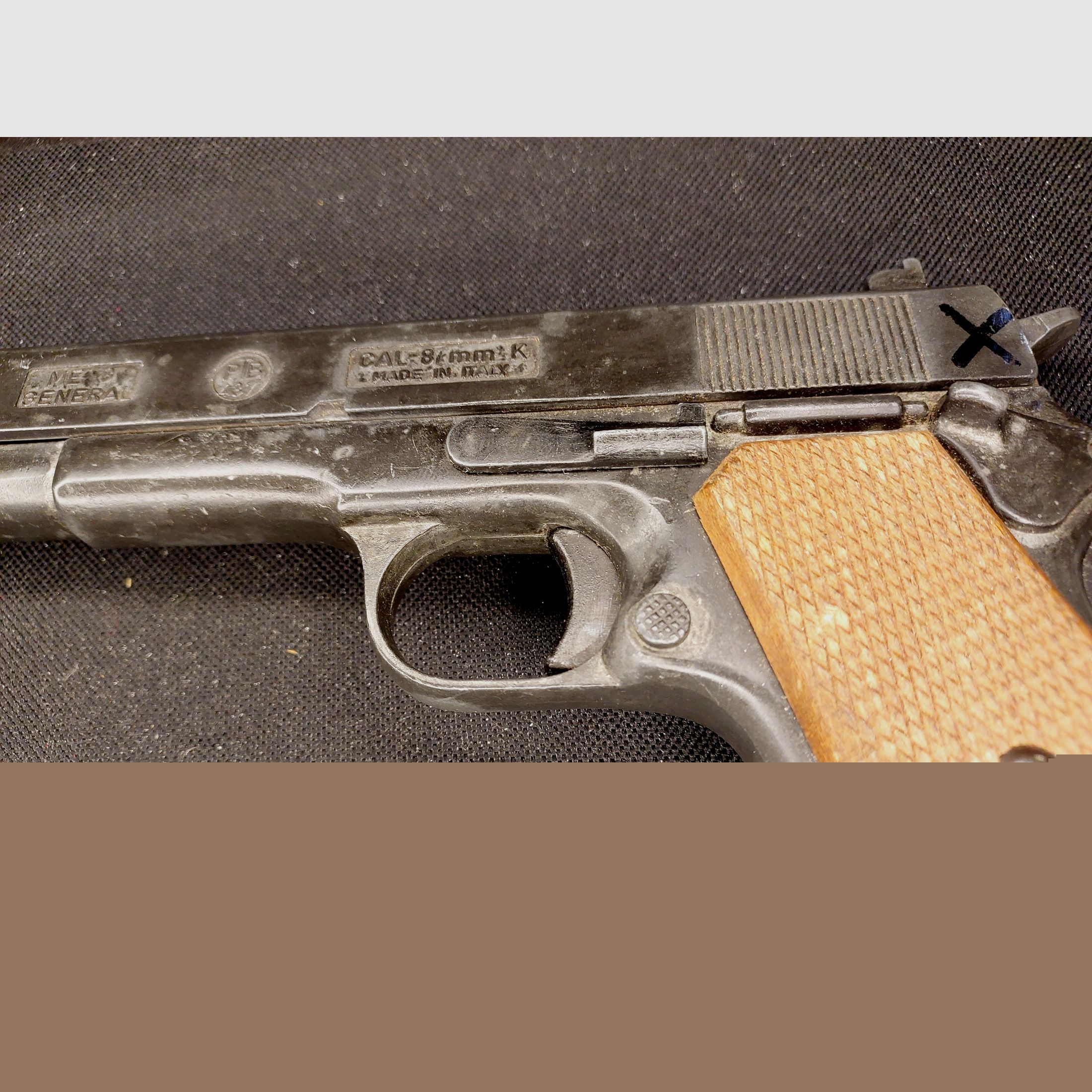 ME 8 General blank firing pistol cal. 8 mm bang (PTB 437) launch cup + 2 magazines