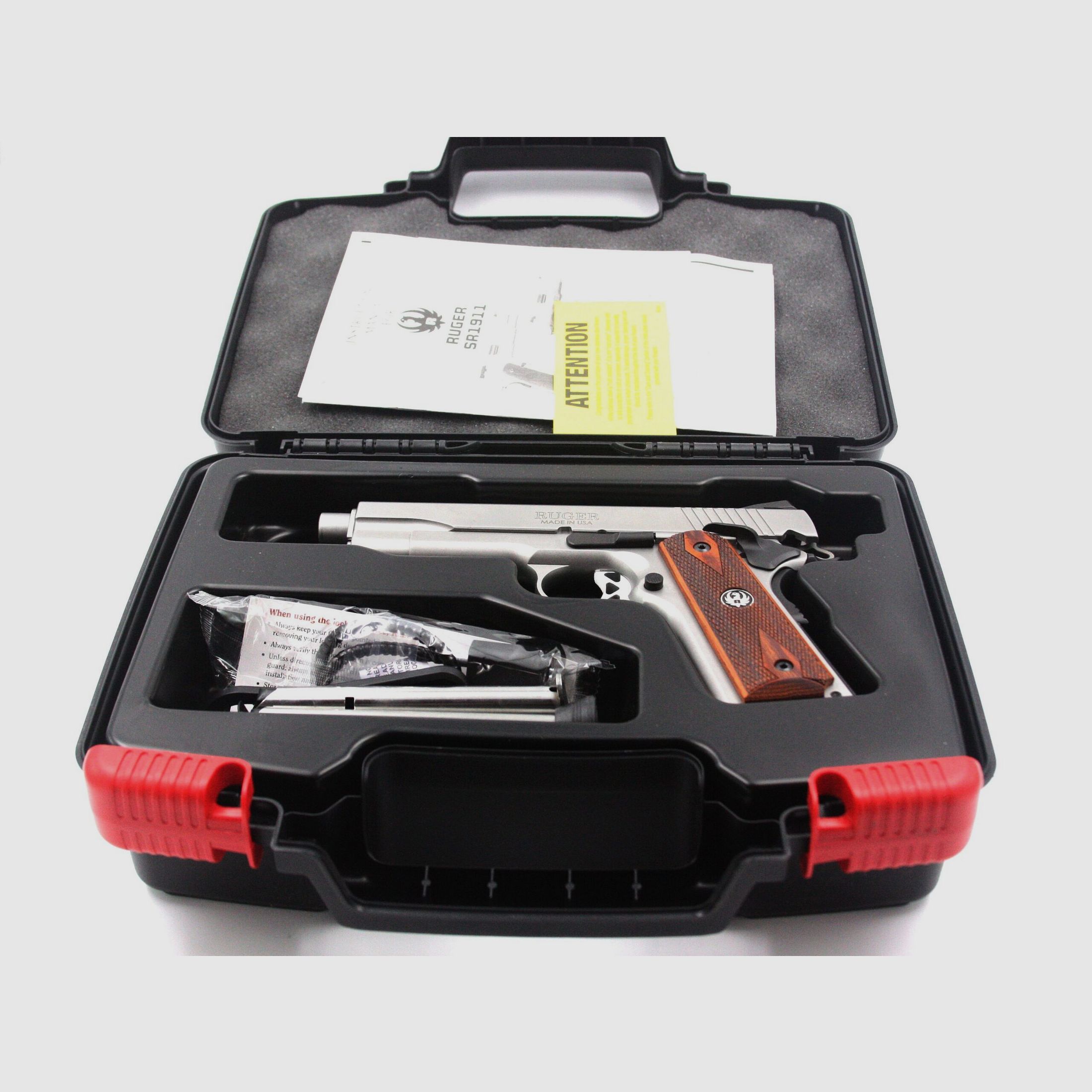 Pistole Ruger SR 1911, Occ., .45 ACP, mit Holz Griffschalen, Bild 3 von 3