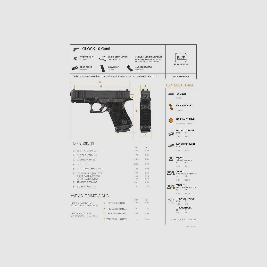 GLOCK 19 Gen 6 OR 9x19mm, Bild 4 von 24