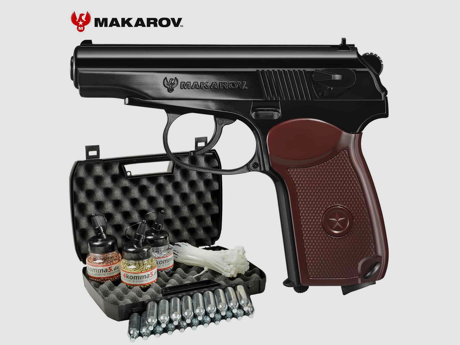 Kofferset Makarov Co2-Pistole 4,5 mm BB (P18)