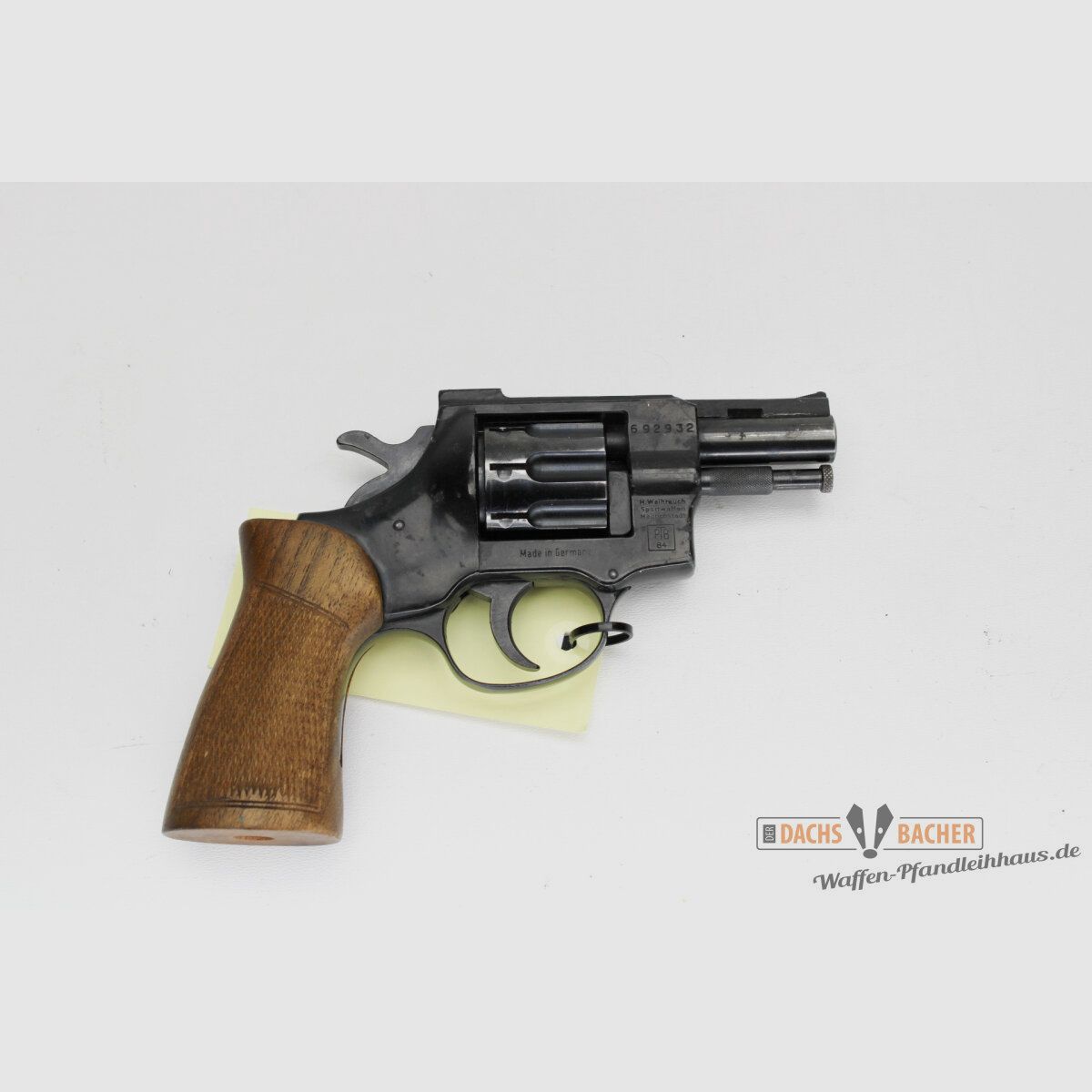 Revolver Weihrauch HW4 Cal. 4mm M20 con canna da 2,5", immagine 2 di 2