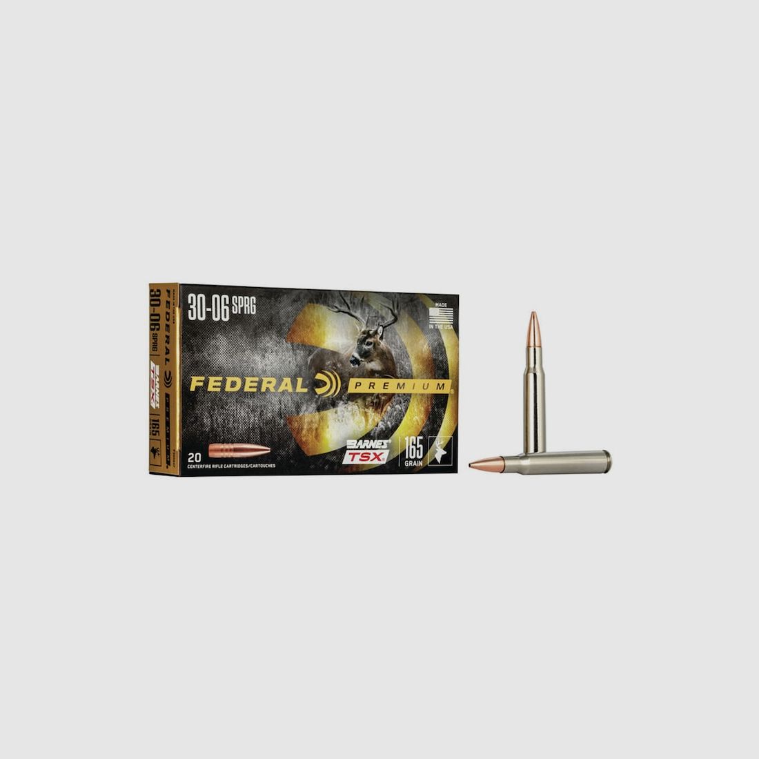 Federal Premium Barnes TSX .30-06 Sprg. 165GR HP 20 Patronen