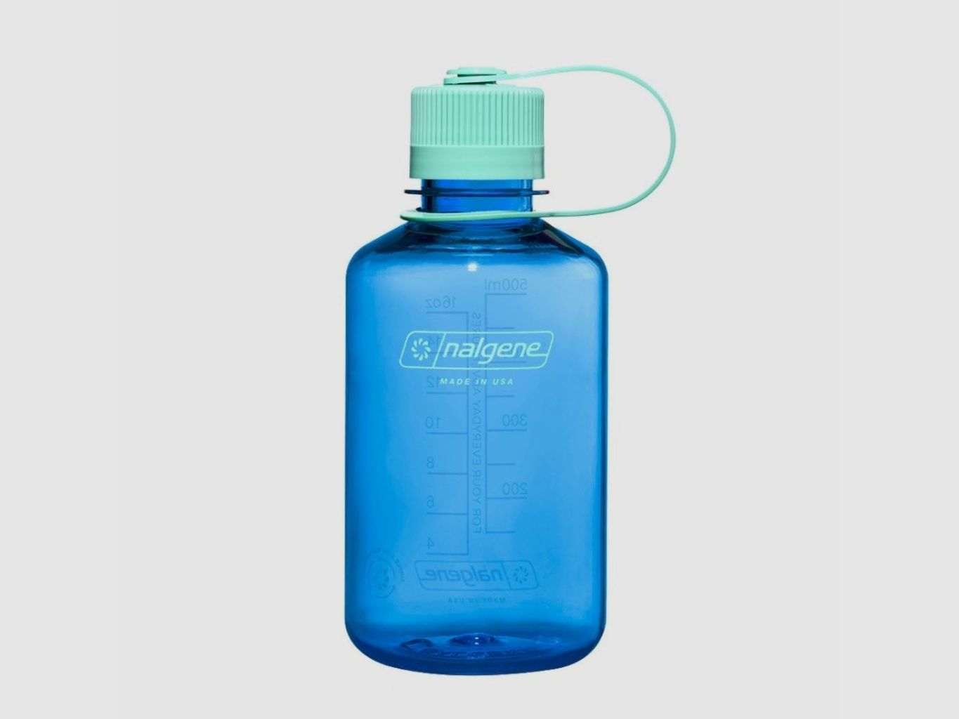 Wiederverwendbare Flasche 500ml hellblau schmaler Hals Nalgene Sustain, Bild 1 von 2