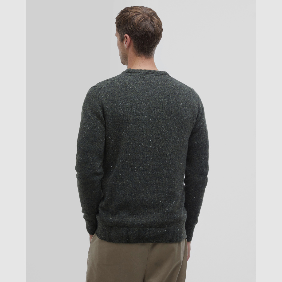 BARBOUR Essential Pullover Tisbury Dark Seaweed