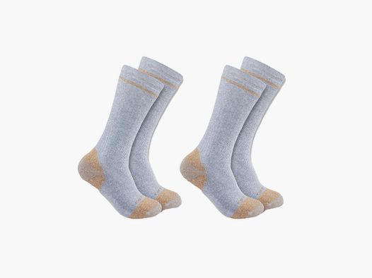 Carhartt Katoenen Sokken 2-Pack Mannen Grijs XL