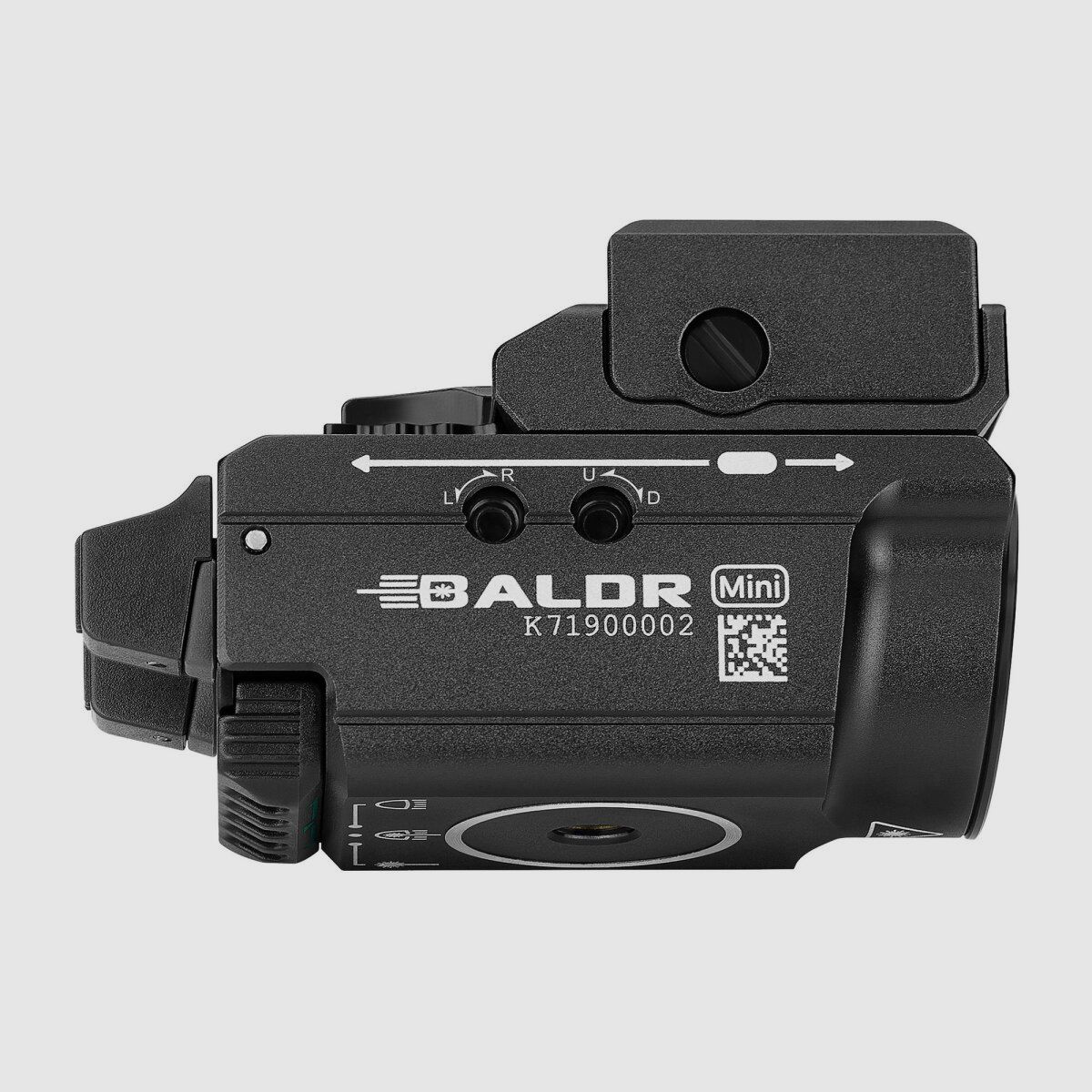 Olight® BALDR RL Mini 600 lumen laser rosso nero, immagine 12 di 20