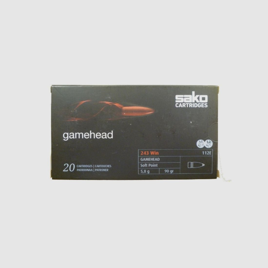 SAKO PATRONEN Kal. 243 Win 90 gr