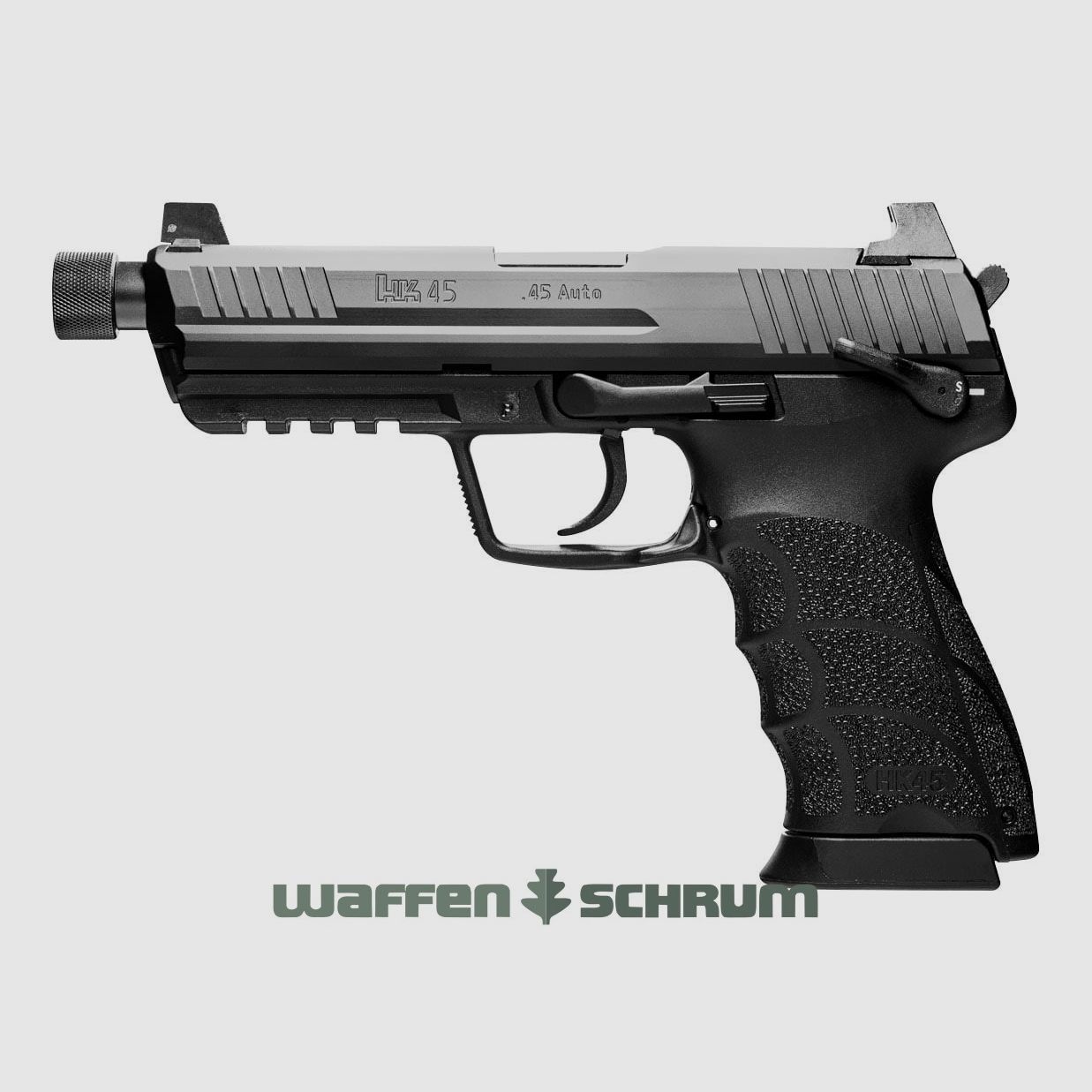 Heckler & Koch USP 45 Compact Tactical M16x1 / impugnatura in polimero nera