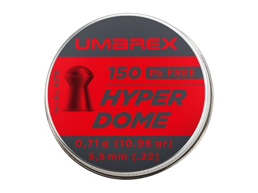 Umarex Hyperdome 5,5 mm (.22), Rundkopf, 0,71 g, bleifrei, 150 St., Dose
