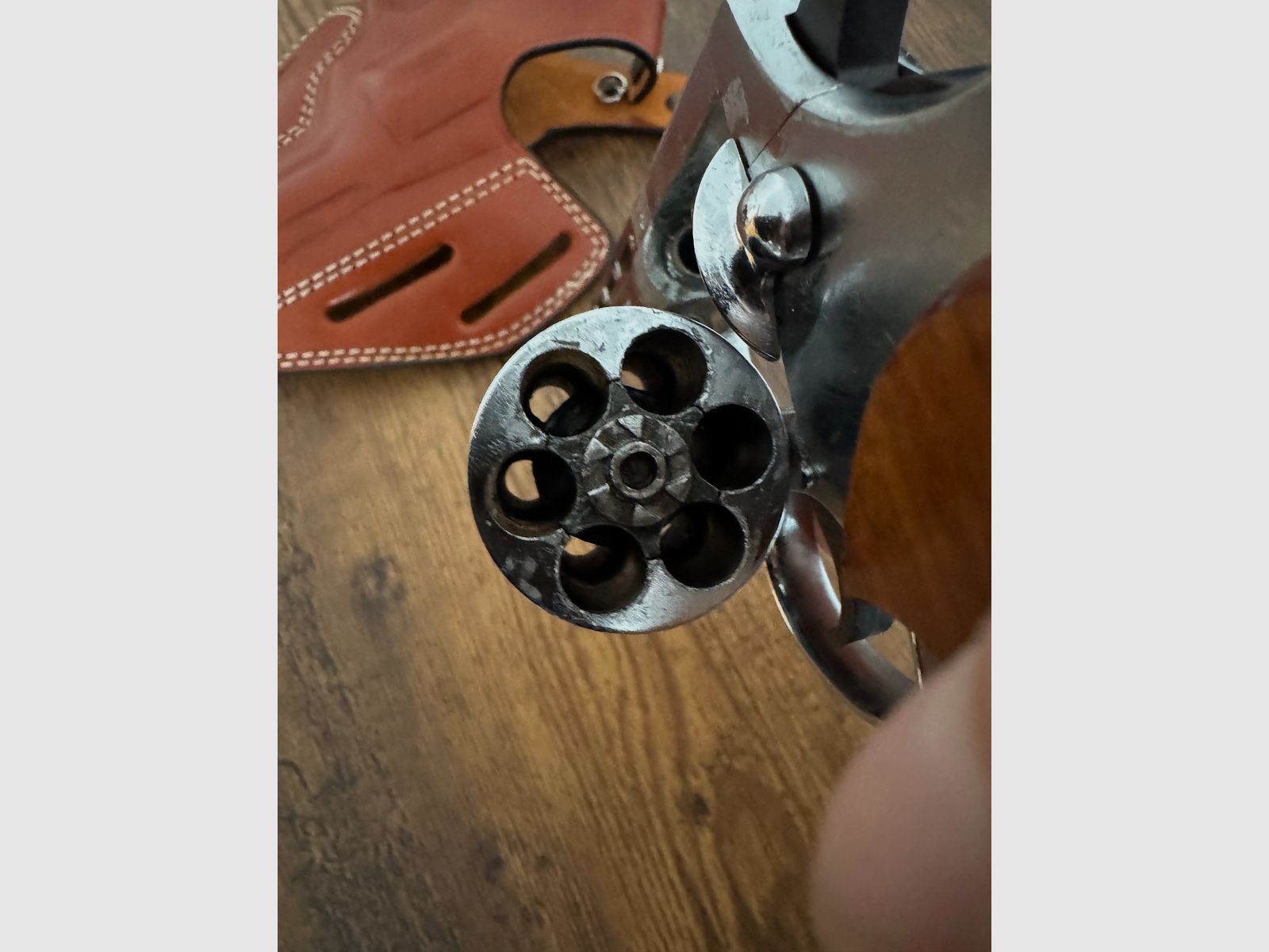 Mauser L100 9mm Chrom Rarytas! Z skórzanym dopasowanym kaburą