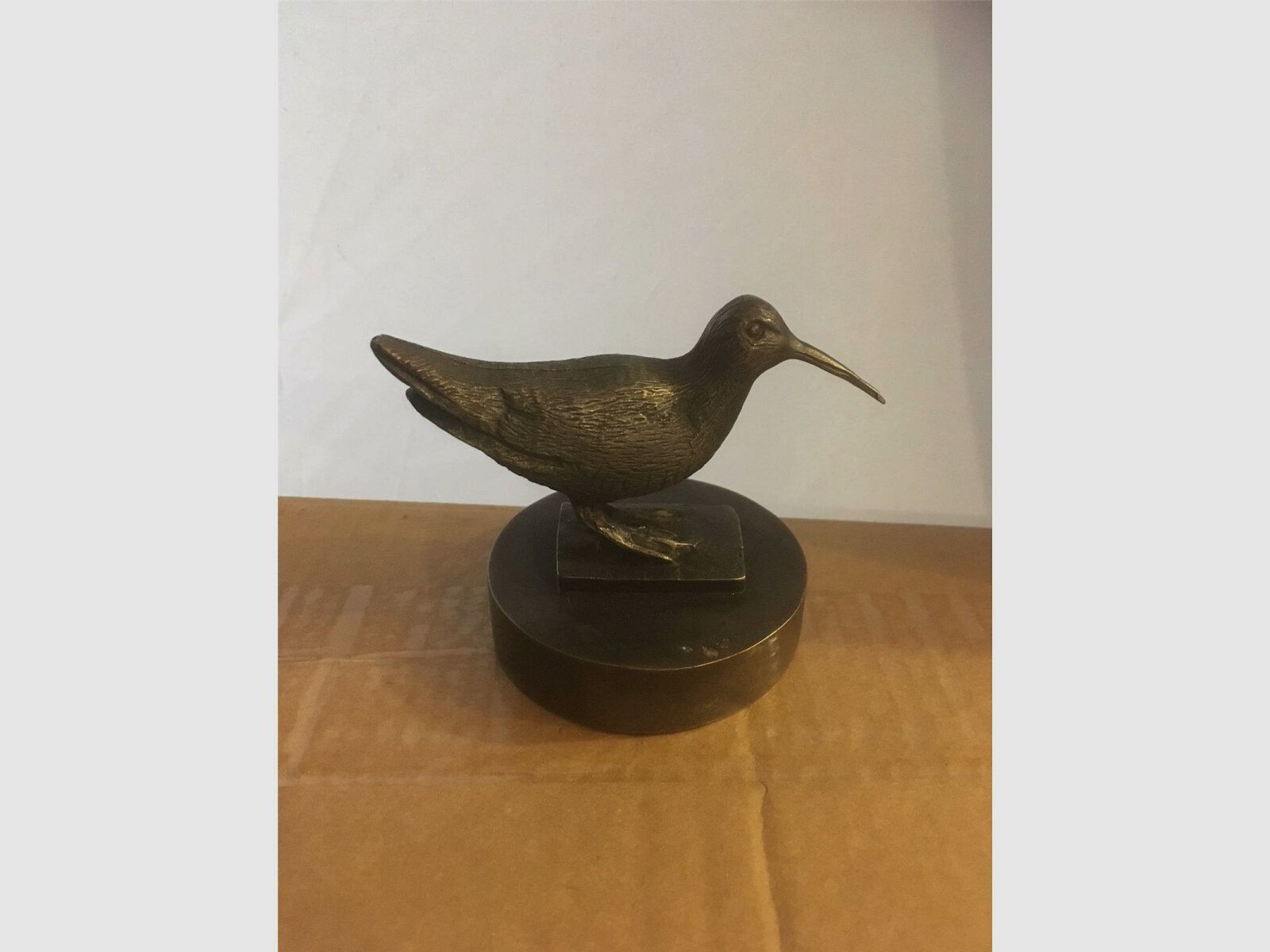 Lovergreen Accessoires Motiv Waldschnepfe auf einem Sockel - Bronze patinierte Dose