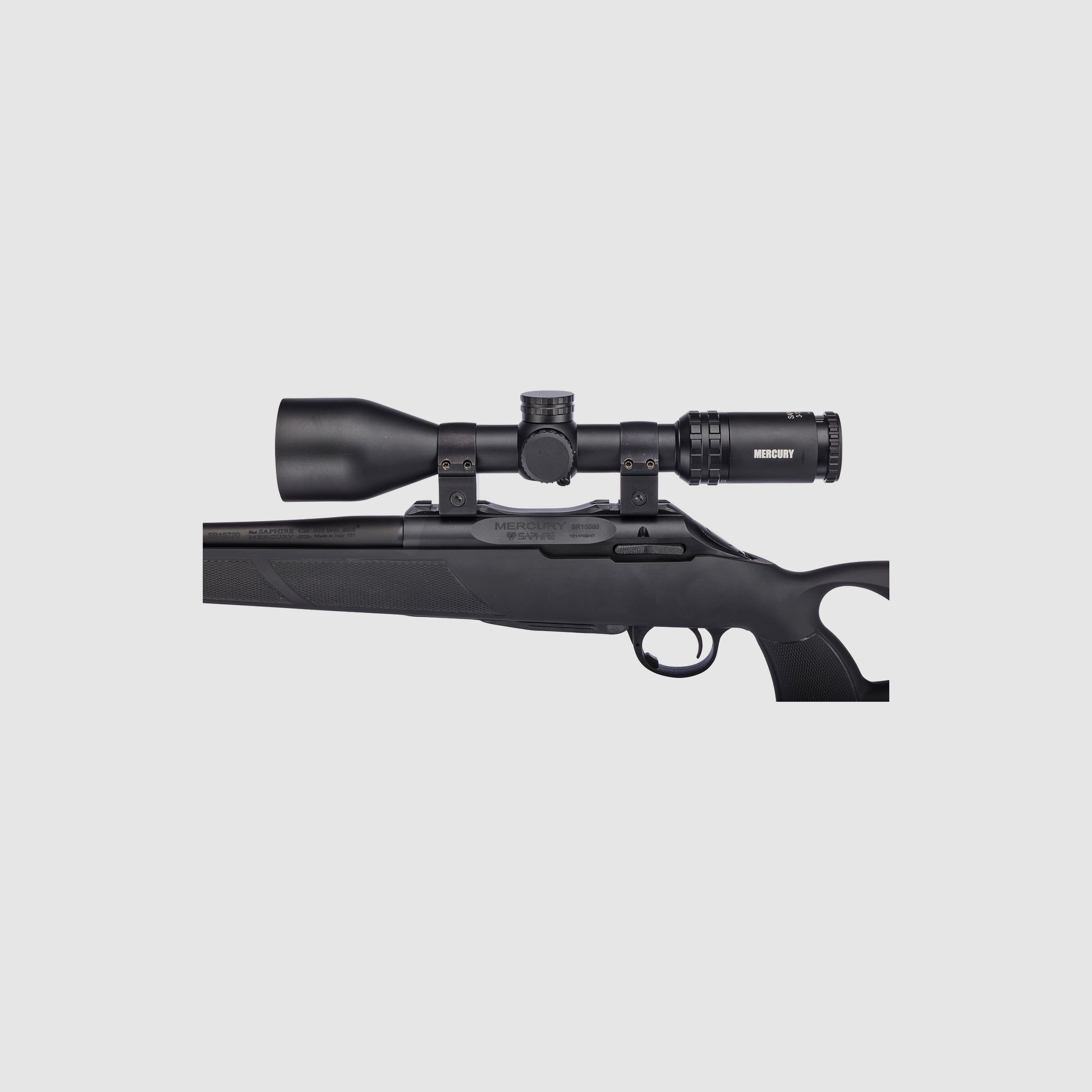 Mercury hunting Komplettangebot Saphire Thumbhole mit Zielfernrohr Saphire 3-12x56i, Kal. .308 Win.