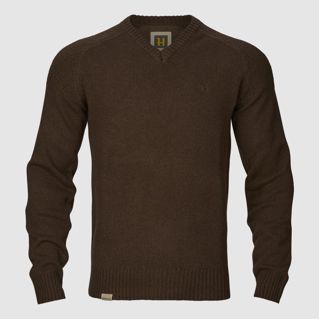 Härkila Vincent Merino V-Ausschnitt Pullover Herr Demitasse brown XL