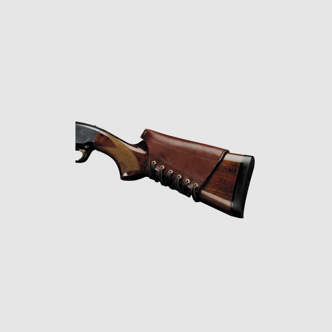 Cheek Piece Leather Brown Large Long Guns, afbeelding 2 van 2