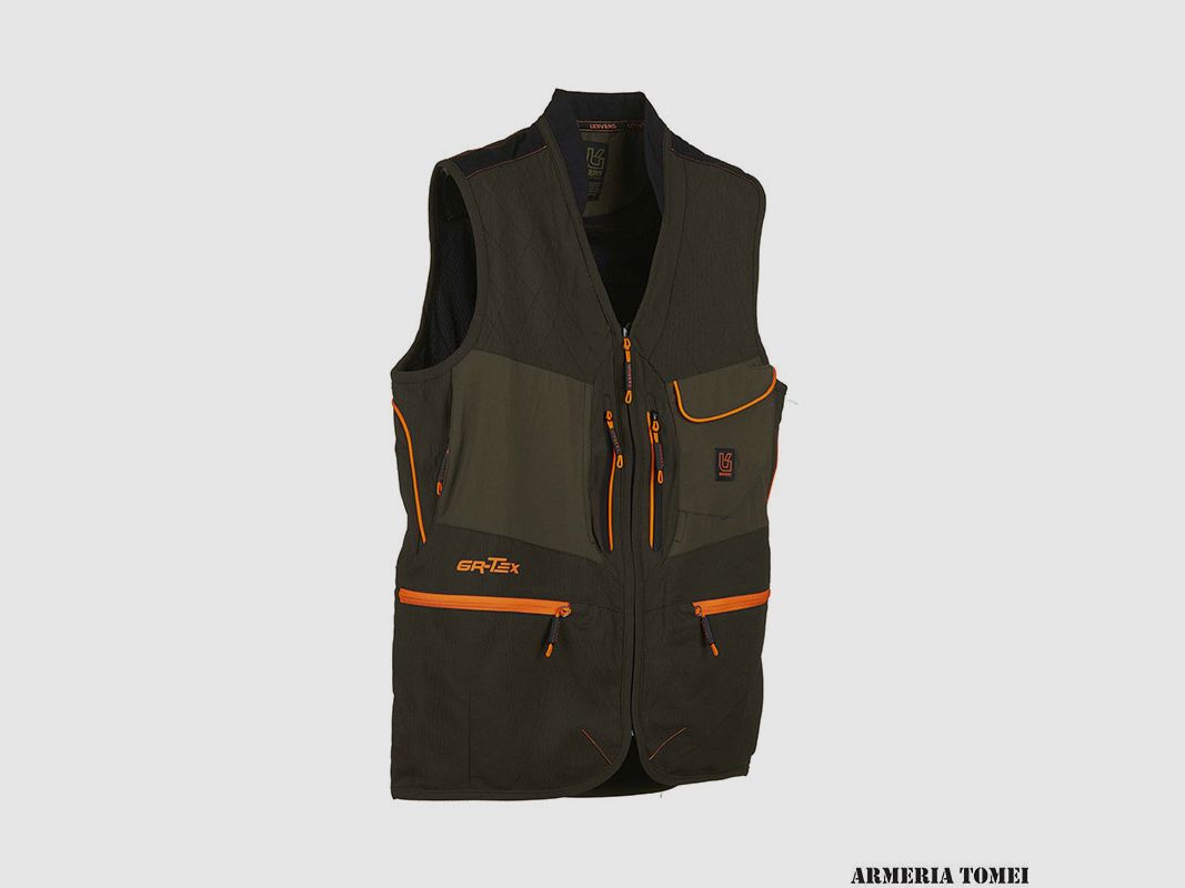 Vest – Men – Univers – Hunting Alpi elastic green/orange, image 4 of 4