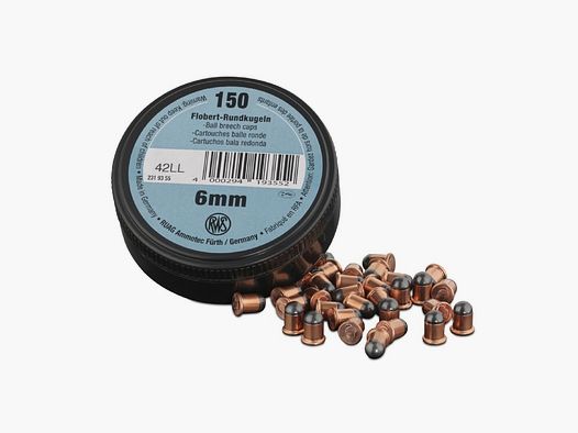 Munizione RWS palla rotonda 6mm Flobert