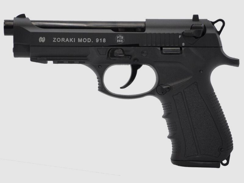 Zoraki 918 Schwarz, 18 Schuss