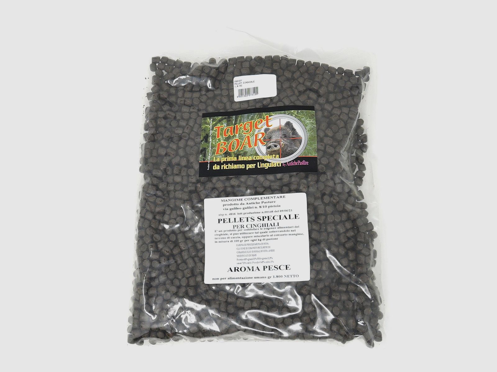 Target Boar – Spezielle Pellets für Wildschweine (Fischaroma – 1,8 kg)