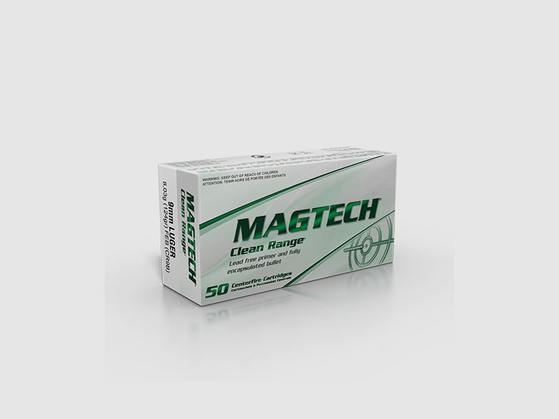 Magtech Clean 9mm Luger 124GR FEB 50 Patronen