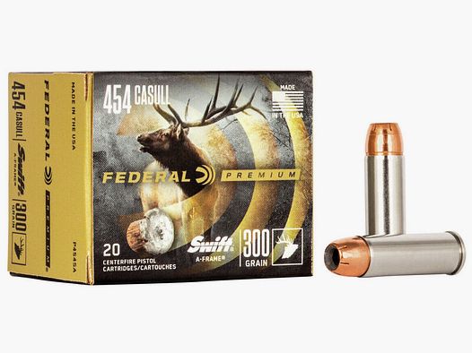 Federal Premium Swift A-Frame .454 Casull 300GR JHP 20 Patronen