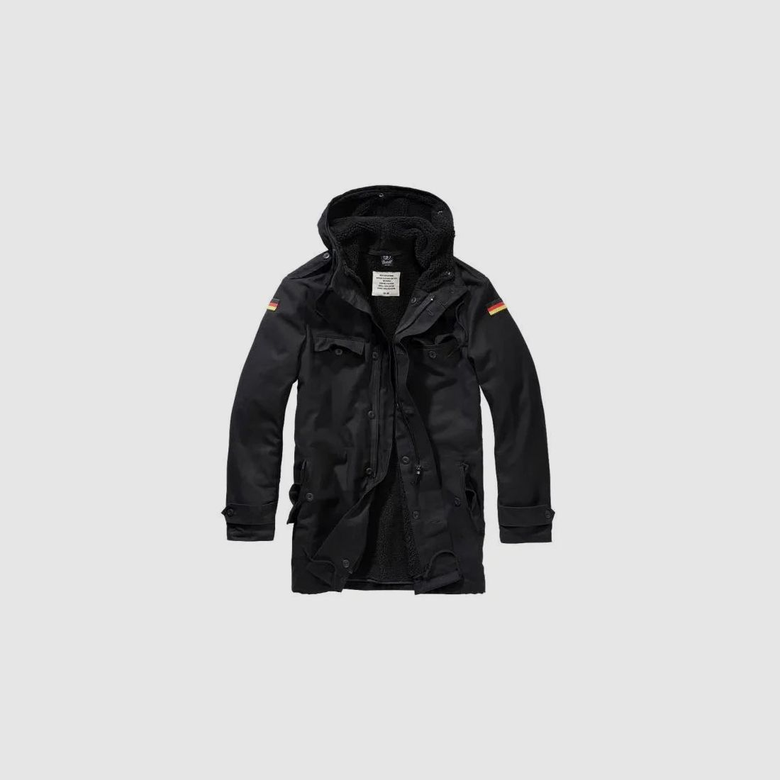 Brandit Brandit Parka BW Flag schwarz
