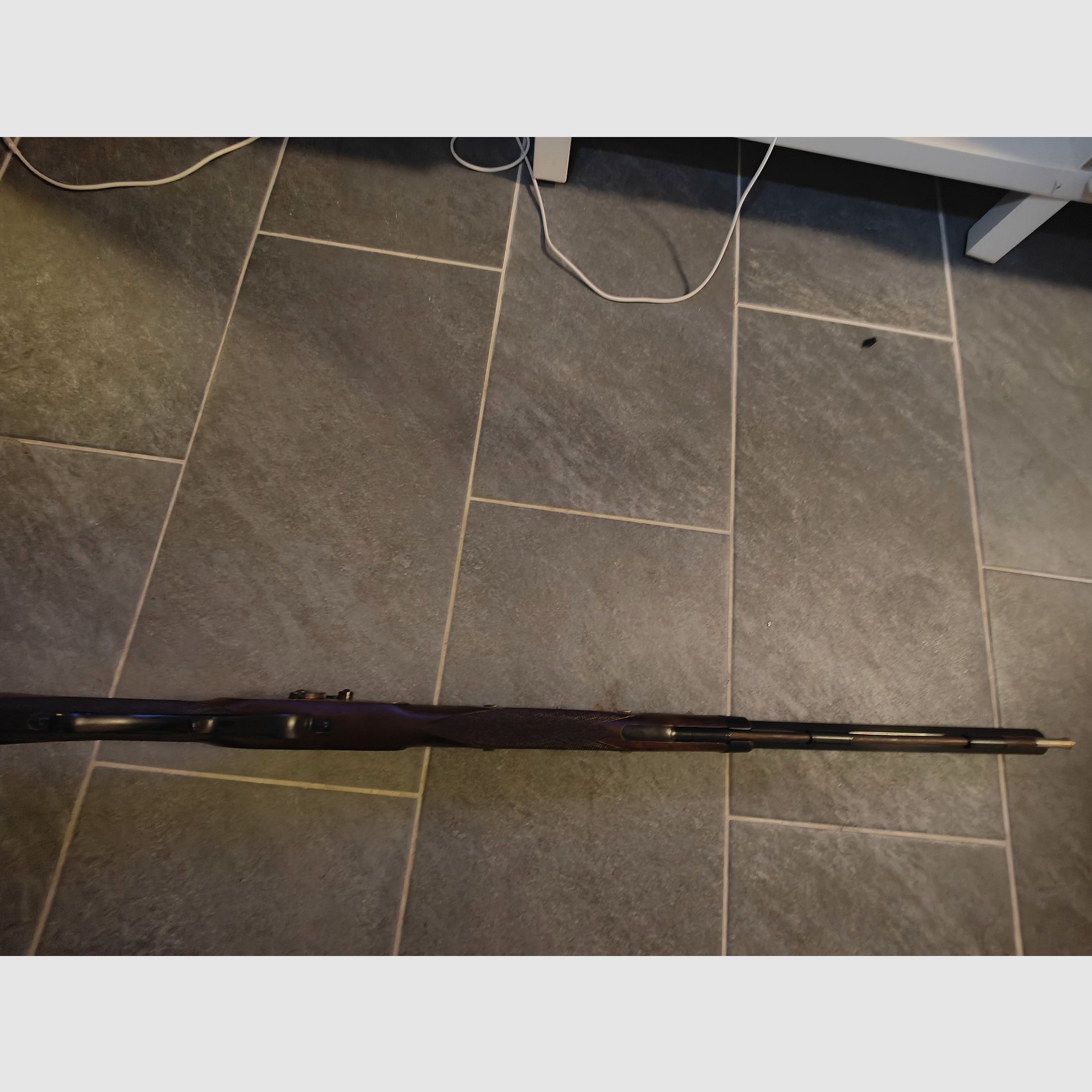 Perkussionsgewehr Kal.45/70 Perk. Länge: ca. 118cm Lauflänge: ca. 74,5cm,