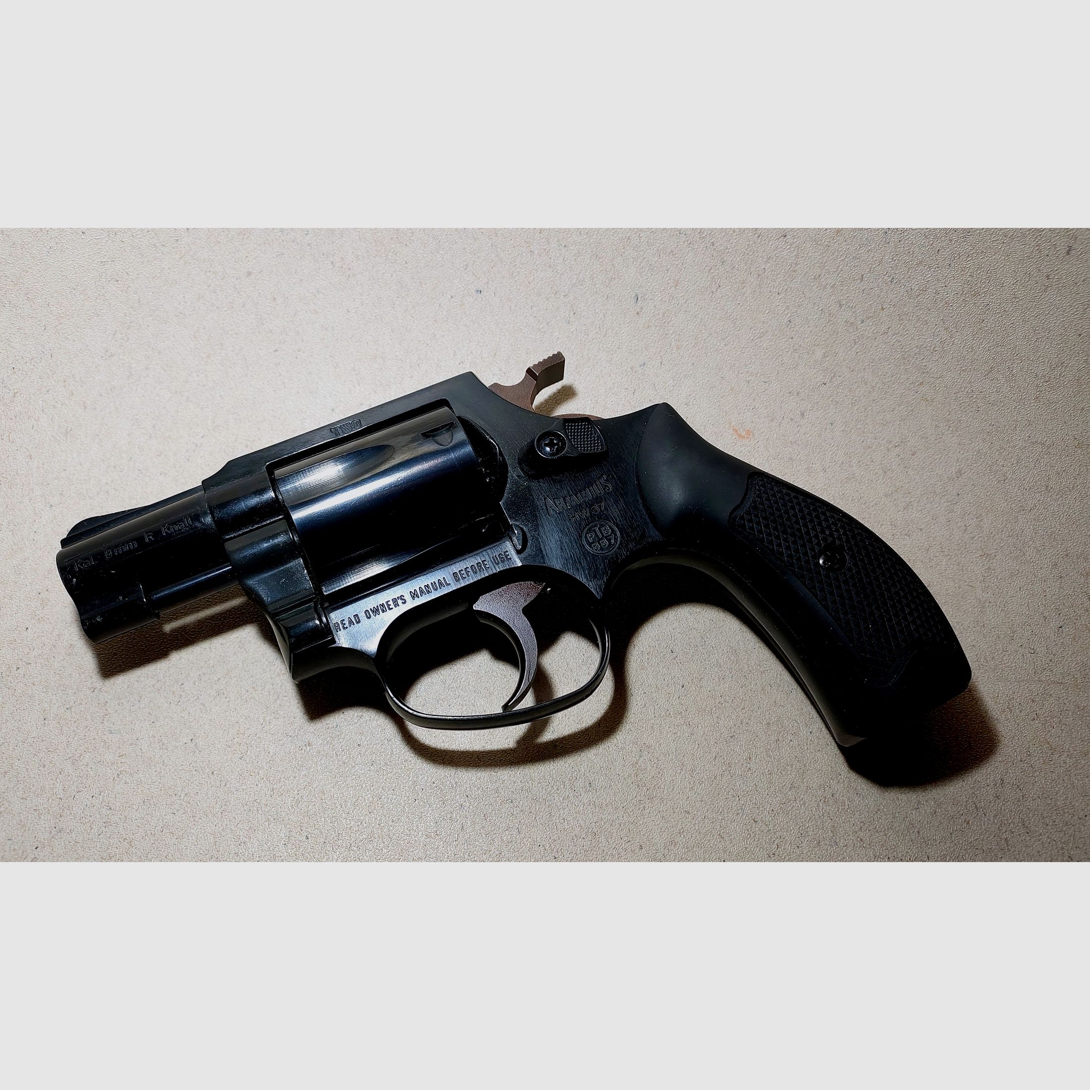 Weihrauch HW37 cal. 9mm R.K. (PTB 887) mit Lederholster