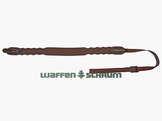 Sangle de fusil Niggeloh élégante avec déverrouillage rapide pour fusils de chasse marron