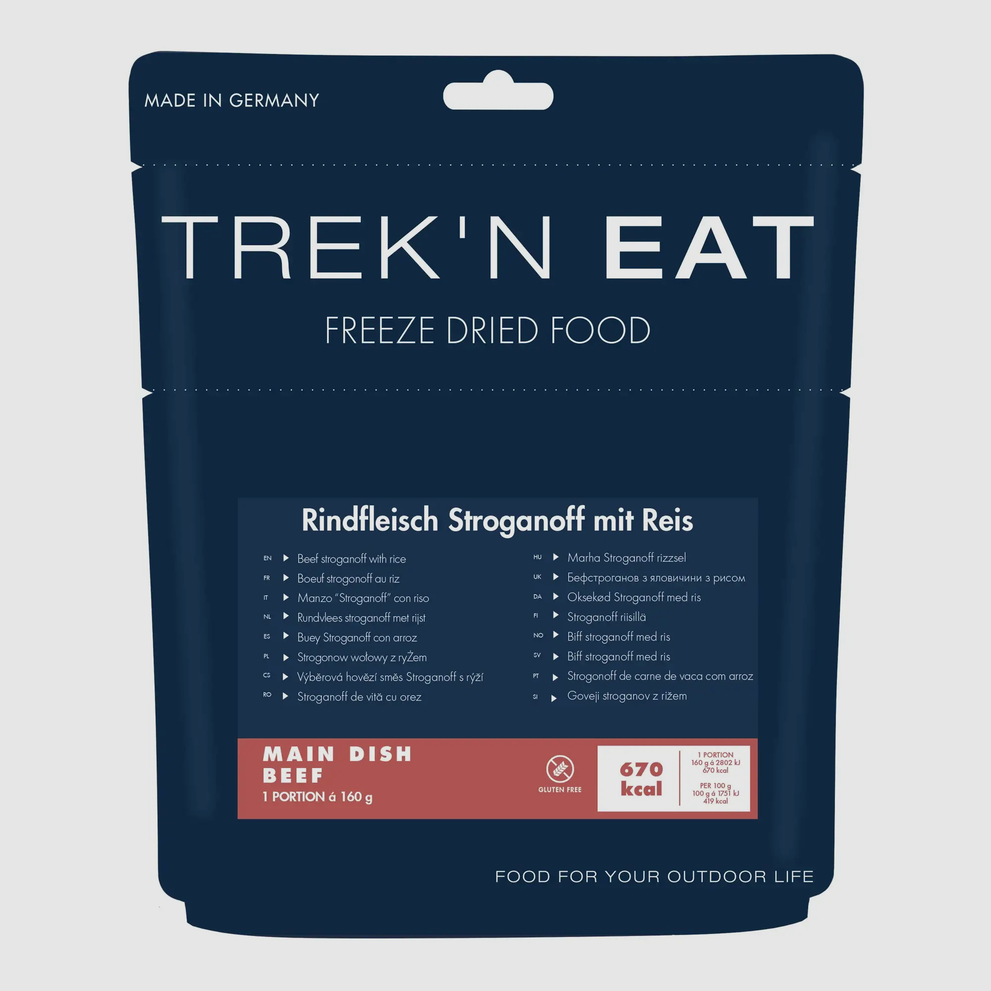 Trek'n Eat Beef Stroganoff with Rice