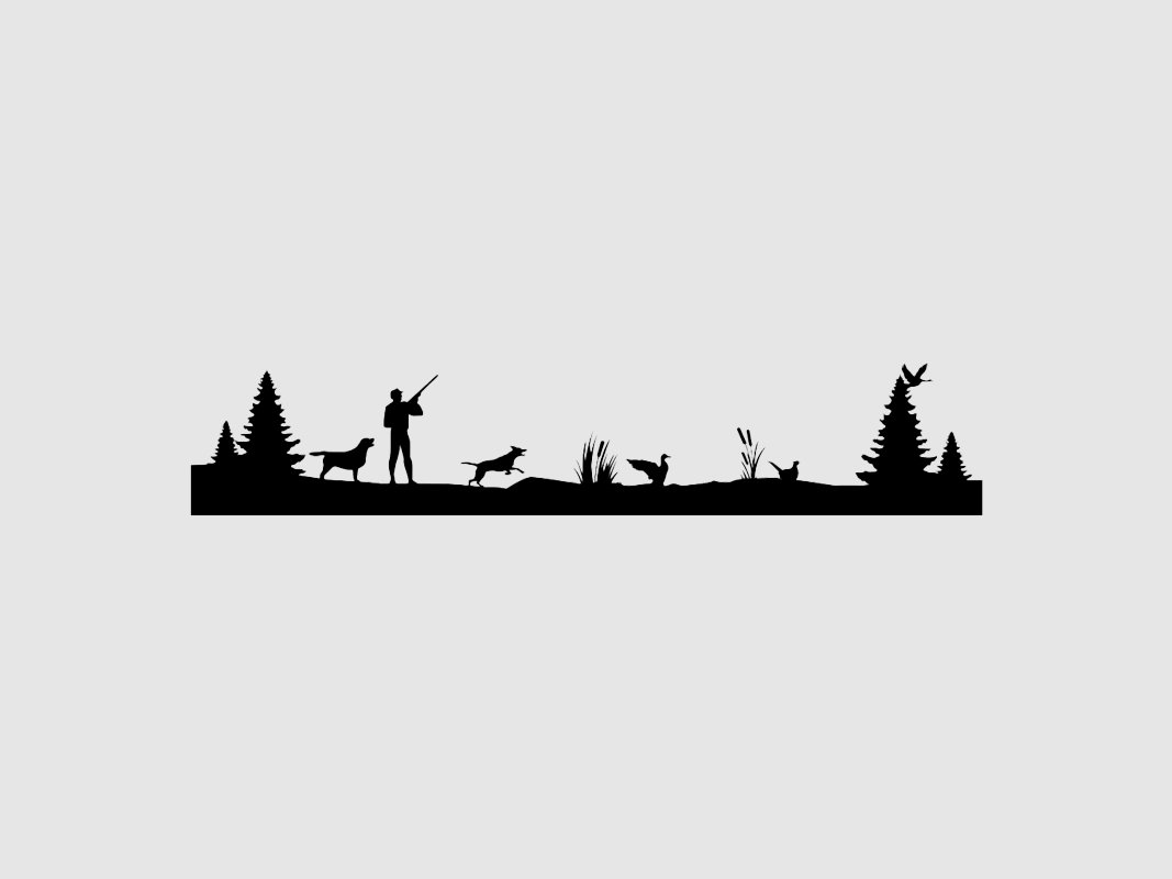 Skyline "Jagd mit Apportierhund"