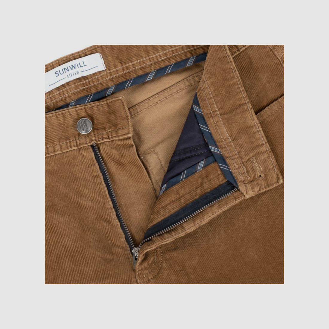 Sunwill Herren Hose Cord Fitted Fit