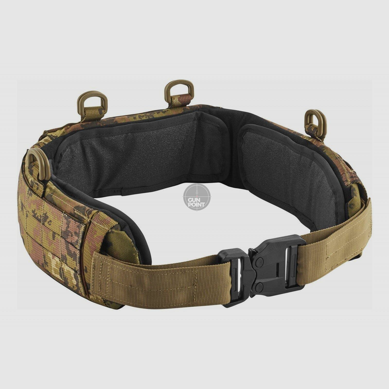 DEFCON 5 PADDED BELT WITH BRASS BUCKLE 1000 D ITALIAN CAMO