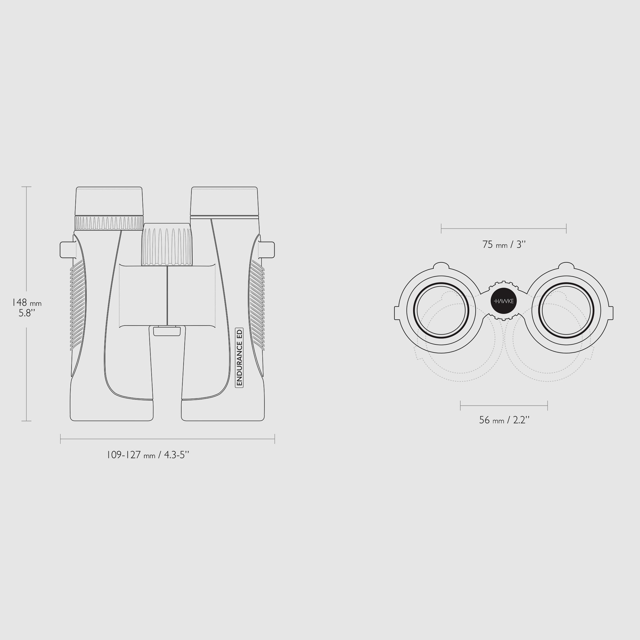 Hawke 36205 ENDURANCE ED 8x42 FERNGLAS VERDE