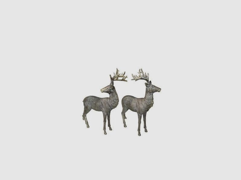 Kaheku Albion Deer Figure antique gold 43 cm