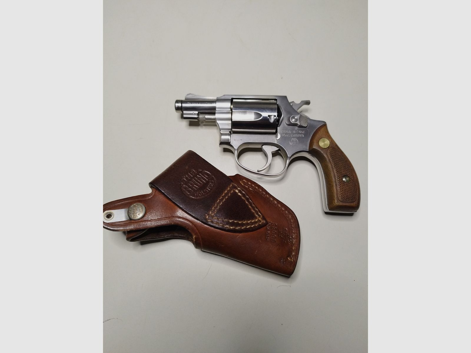 Beautiful ERMA EGR 66X - SRS pistol 9mm blank/gas with holster - rare collector's item PTB