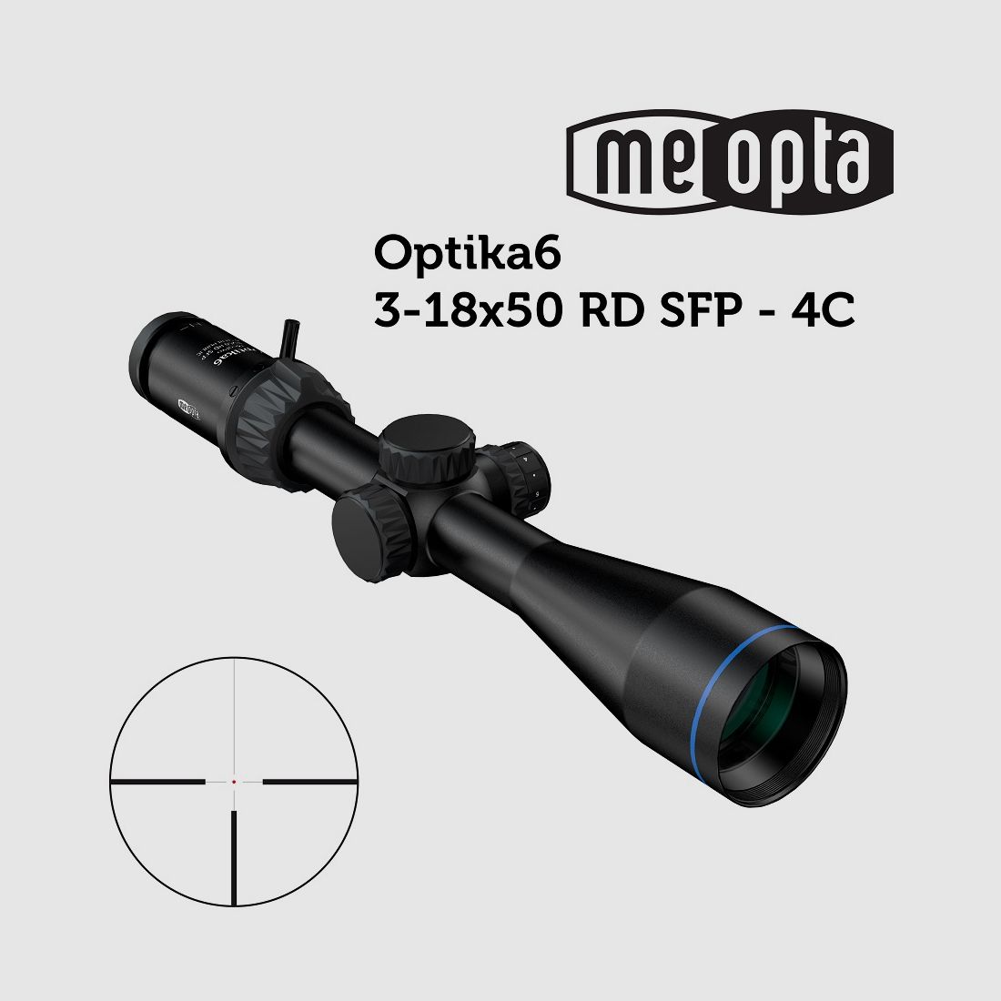 Meopta – MeoPro Optika6 Richtkijker – 3-18×50 SFP – RD 4C