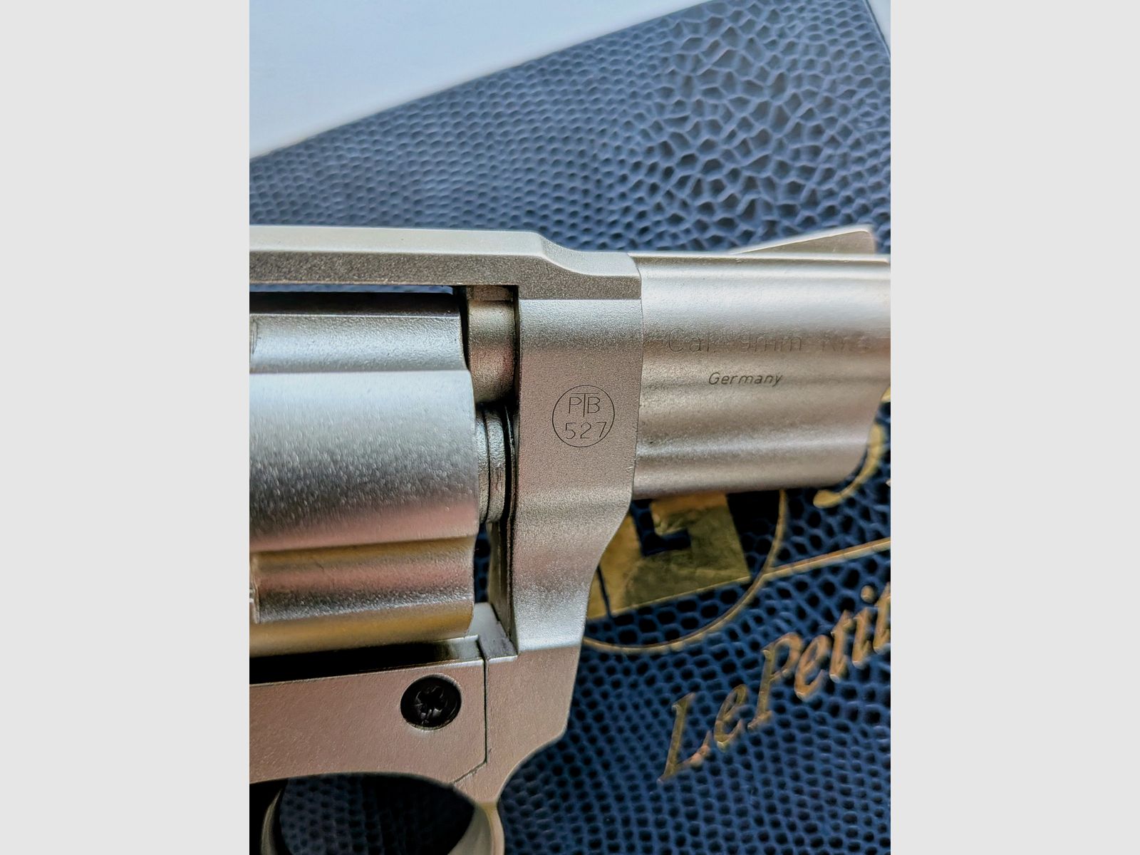 Röhm RG 59 LePetit + Nickel+ oude PTB 527+ houten grip+ 9mm R.K, afbeelding 4 van 8