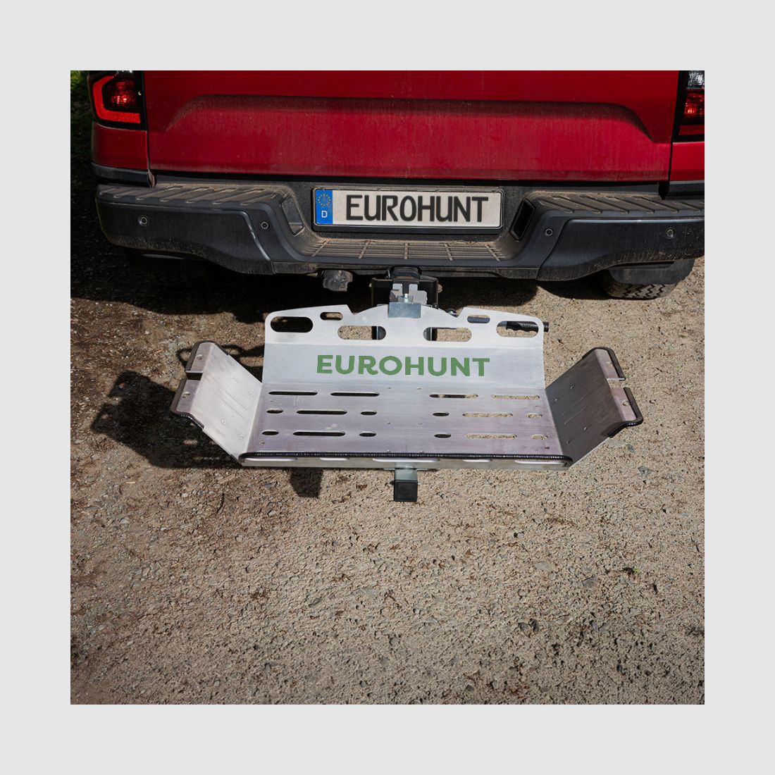 Wildtragegestell für Anhänger EasyLoad + einfache Befestigung + Winde + Behälter, Bild 10 von 11