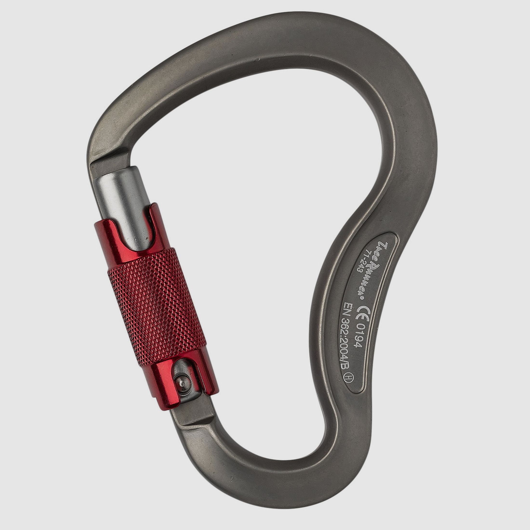Tree Runner Carabiner Trilock large bent, Alu EN 362