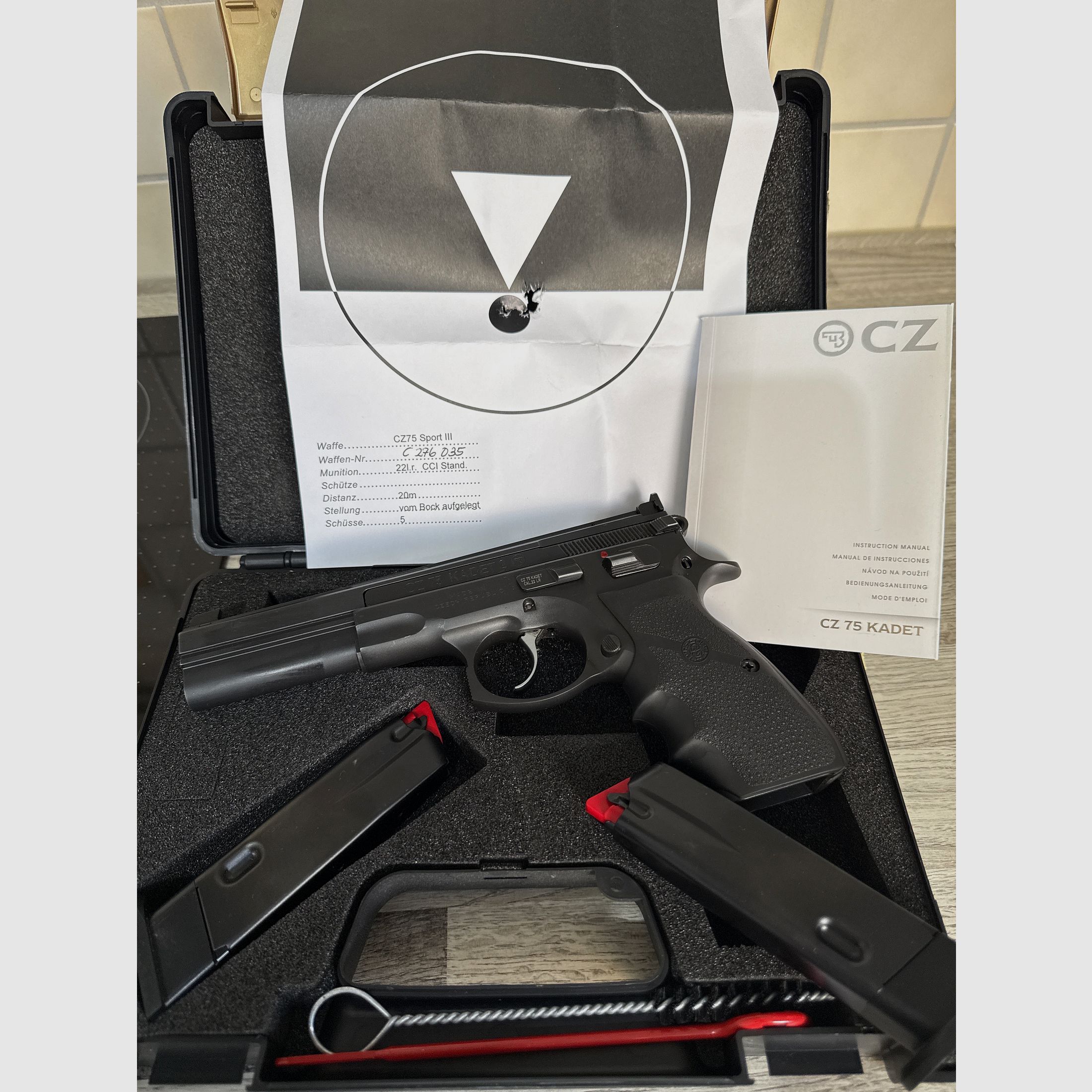 Oschatz CZ75 Sport 3 6 Zoll Edelstahllauf