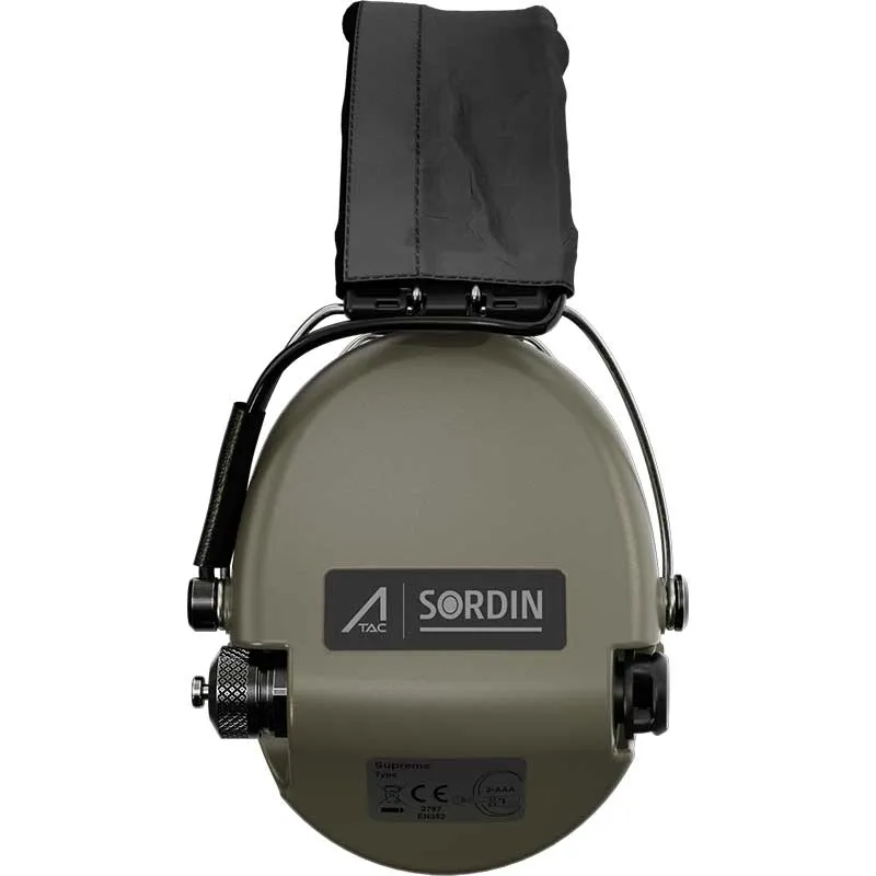 ACE casque antibruit olive + sac pour casque antibruit Impact Sport, MSA Sordin – gris foncé, image 4 sur 10
