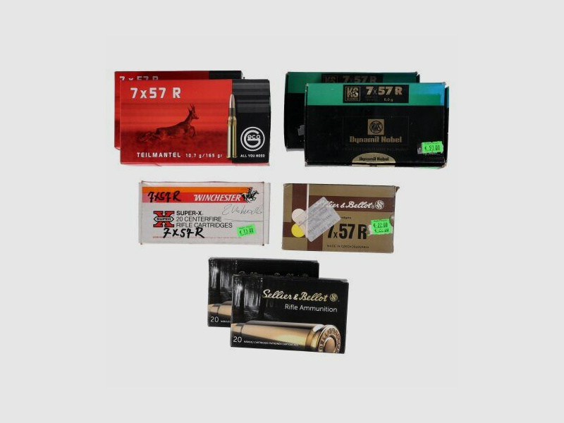 Munition 7 x 57R (160 Schuss) S&B/RWS/Geco/Winchester